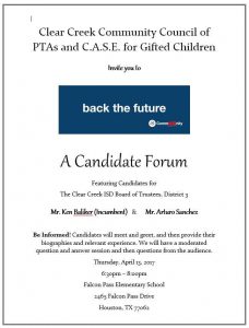 Candidate Forum at Falcon Pass Elementary